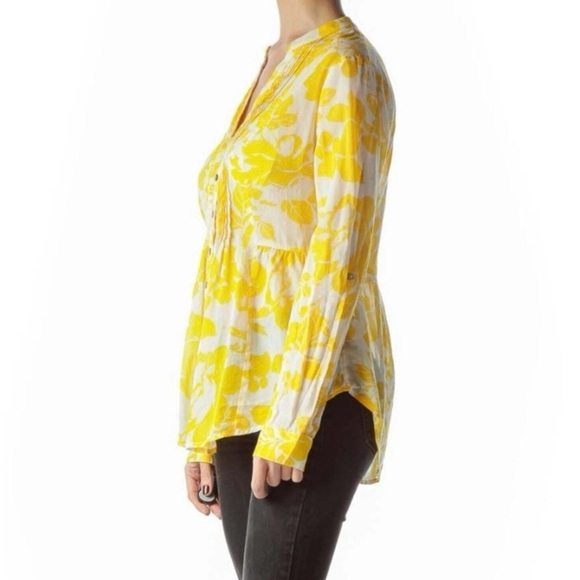 Anthropologie Maeve Pintuck Peplum Blouse - Picture 4 of 10